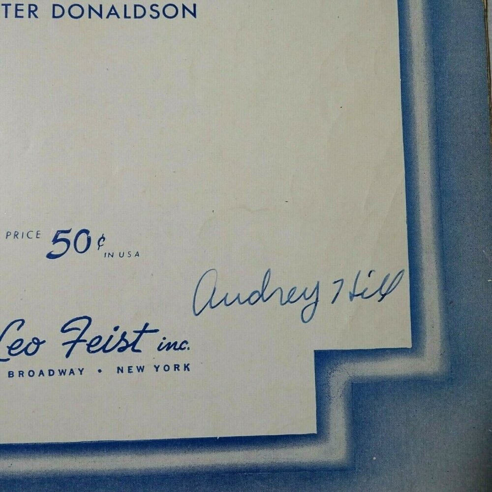 Vintage My Blue Heaven Leo Feist George Whiting Walter Donaldson Sheet Music Art - Picture 2 of 8